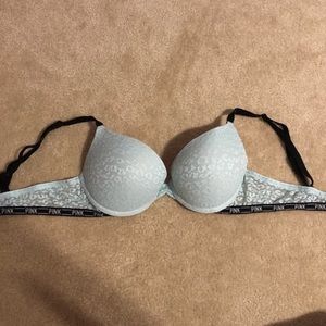 PINK baby blue bra